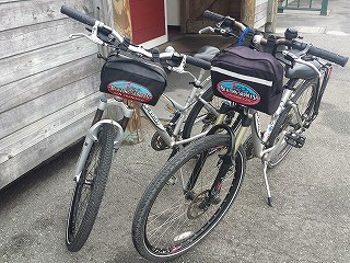 借りたサイクリング用の自転車