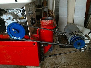 籾摺り機のモーター