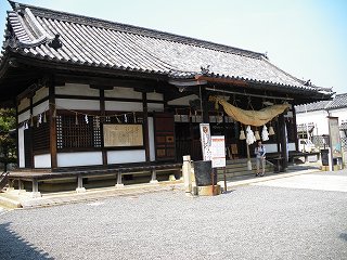 阿智神社の拝殿