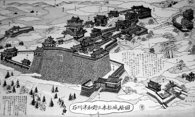 石州津和野三本松城の絵図